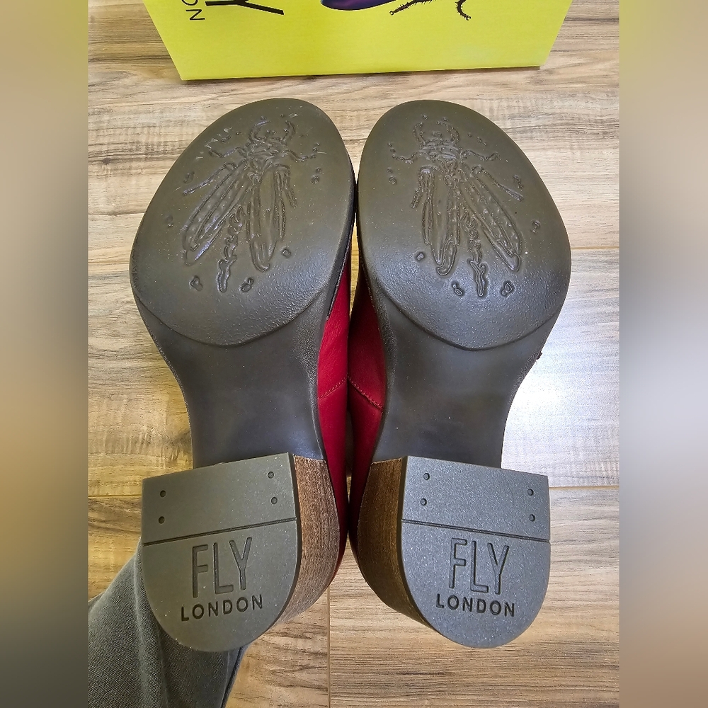 New Fly London Bery104fly Pumps, Red - Picture 6 of 15